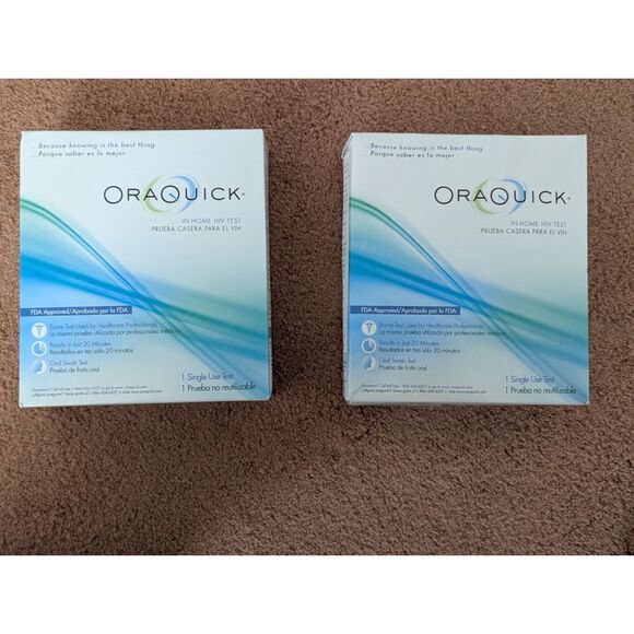 OraQuick In-Home HIV Test Oral Swab Single Use Kit - 2 Pack